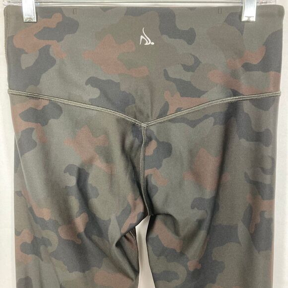 Nancy Rose Leggings Womens Sz‎ 8 Green Camouflage Fantasy Stretch Camo - Picture 4 of 10